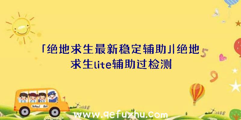 「绝地求生最新稳定辅助」|绝地求生lite辅助过检测